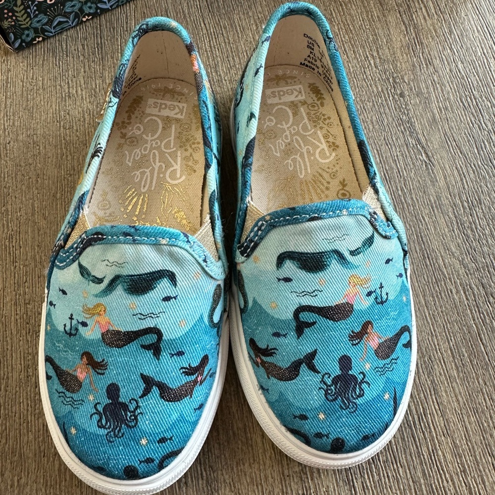 Kids Mermaid Slip-On Shoes - Blue